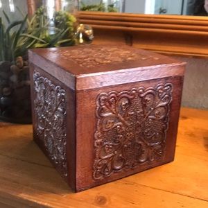 Embossed Brown Box